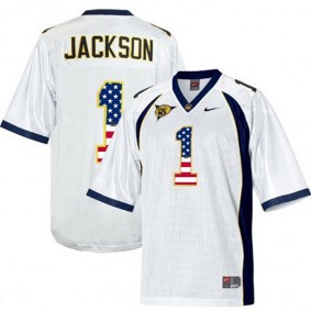 2017 US Flag Fashion Male California Golden Bears #1 DeSean Jackson White College Football Limited Jersey