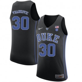 Male Duke Blue Devils #30 Antonio Vrankovic Black College Basketball Player Performance Jersey