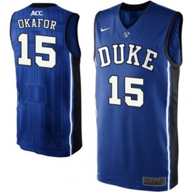 Male Jahlil Okafor #15 Duke Blue Devils Blue NCAA High-School Basketball NBA Player Jersey