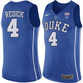 Male Duke Blue Devils #4 JJ Redick Royal College Basketball Player Performance Jersey