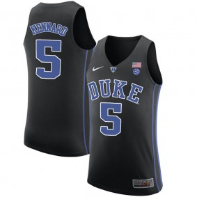 Male Duke Blue Devils #5 Luke Kennard Black College Basketball Player Performance Jersey