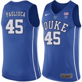 Male Duke Blue Devils #45 Nick Pagliuca Royal College Basketball Player Performance Jersey