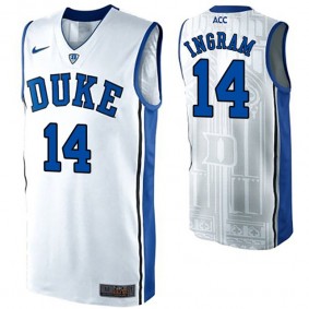 Male Brandon Ingram #14 Duke Blue Devils White NCAA High-School Basketball NBA Player Jersey