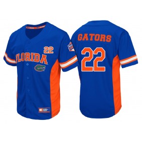 Male Florida Gators #22 Royal College 2017 Men's Baseball National Champions Jersey