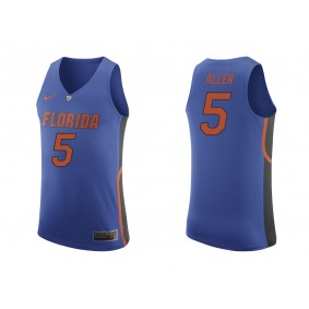 Male KeVaughn Allen #5 Florida Gators Royal NCAA Basketball The Best Combos Jersey