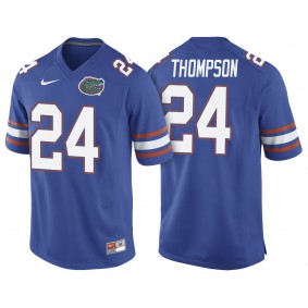 Male Florida Gators Mark Thompson #24 Royal College Football Player Performance Jersey