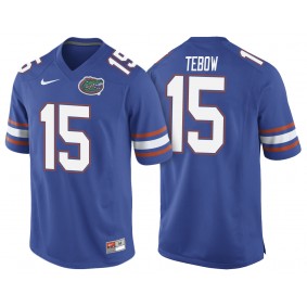 Male Florida Gators Tim Tebow #15 Royal College Football Player Performance Jersey