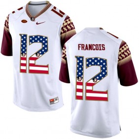 2017 US Flag Fashion Male Florida State Seminoles #12 Deondre Francois White College Football Limited Jersey