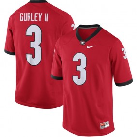 Male Georgia Bulldogs #3 Todd Gurley II Red NCAA Alumni Football Game Jersey