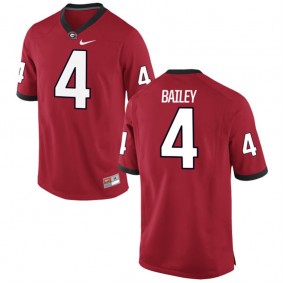 Male Georgia Bulldogs #4 Champ Bailey Red NCAA Alumni Football Game Jersey