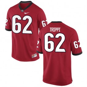 Male Georgia Bulldogs #62 Charley Trippi Red NCAA Alumni Football Game Jersey