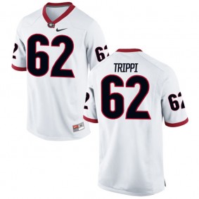 Male Georgia Bulldogs #62 Charley Trippi White NCAA Alumni Football Game Jersey