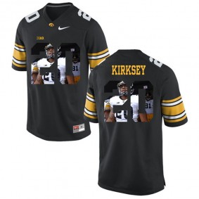 Male Iowa Hawkeyes Christian Kirksey #20 Black College Football Limited Player Painting Jersey