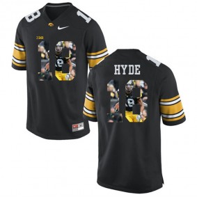 Male Iowa Hawkeyes Micah Hyde #18 Black College Football Limited Player Painting Jersey