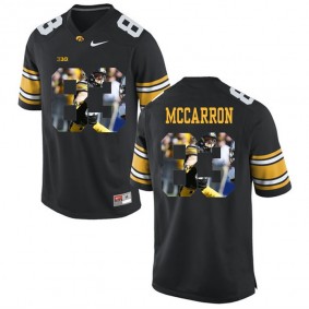 Male Iowa Hawkeyes Riley McCarron #83 Black College Football Limited Player Painting Jersey