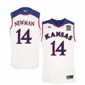 Male Malik Newman #14 Kansas Jayhawks White NCAA Basketball Player Performance Jersey