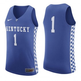 Male Kentucky Wildcats #1 Royal Performance Basketball Jersey