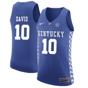 Male Kentucky Wildcats #10 Jonny David Royal NCAA Basketball Jersey