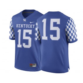 Male Kentucky Wildcats #15 Royal College Football Performance Jersey