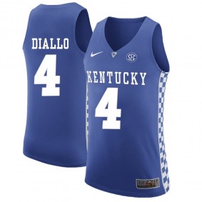 Male Kentucky Wildcats #4 Hamidou Diallo Royal NCAA Basketball Jersey