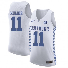 Male Kentucky Wildcats #11 Mychal Mulder White NCAA Basketball Jersey