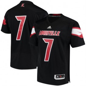 Male Louisville Cardinals #7 Black NCAA 2017 Special Games Football Jersey