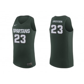 Male Jaren Jackson #23 Michigan State Spartans Green NCAA Basketball The Best Combos Jersey