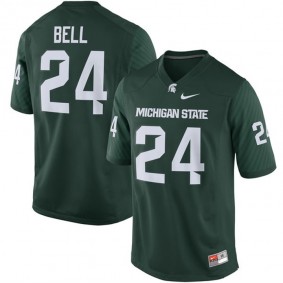 Male Michigan State Spartans #24 Le'Veon Bell Green Alumni Football Performance Jersey