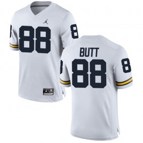 Male Michigan Wolverines #88 Jake Butt White NCAA Alumni Football Game Jersey