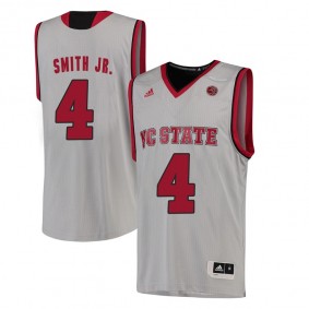 Male Dennis Smith Jr. #4 North Carolina State Wolfpack White ACC College Basketball Limited Jersey