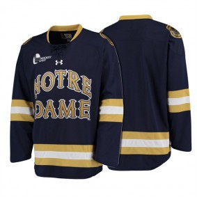 Male Notre Dame Fighting Irish Navy NCAA Hockey Jersey