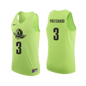 Male Payton Pritchard #3 Oregon Ducks Apple Green NCAA College Basketball Player Tank Top Jersey