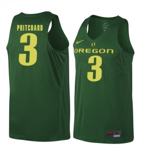 Male Oregon Ducks #3 Payton Pritchard Dark Green NCAA Basketball Jersey