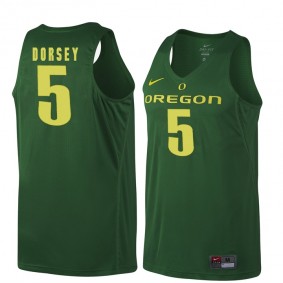 Male Oregon Ducks #5 Tyler Dorsey Dark Green NCAA Basketball Jersey