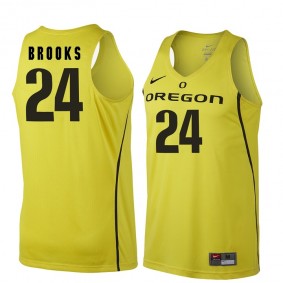 Male Oregon Ducks #24 Dillon Brooks Gold NCAA Basketball Jersey