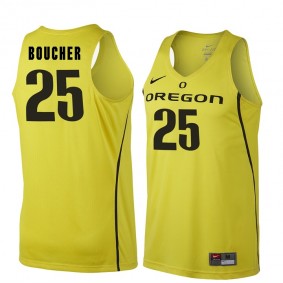 Male Oregon Ducks #25 Chris Boucher Gold NCAA Basketball Jersey