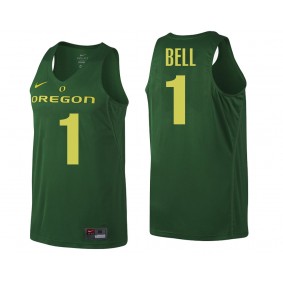 Male Jordan Bell #1 Oregon Ducks Green NCAA College Basketball Player Tank Top Jersey