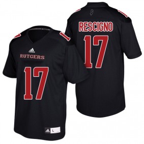 Male Rutgers Scarlet Knights Giovanni Rescigno #17 Black 2018 Season College Football Player Jersey