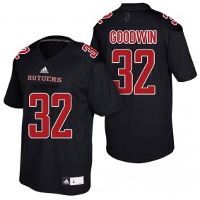 Male Rutgers Scarlet Knights Justin Goodwin #32 Black 2018 Season College Football Player Jersey