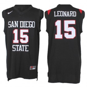 Male Kawhi Leonard #15 San Diego State Aztecs Black NCAA High-School Basketball NBA Player Jersey