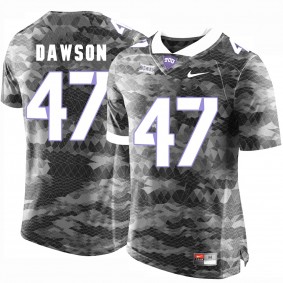 Male TCU Horned Frogs P.J. Dawson #47 Grey College Football New Season Game Jersey