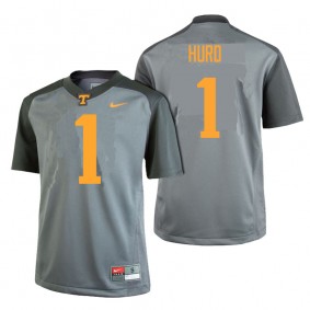 Male Tennessee Volunteers #1 Jalen Hurd Gray College Football Limited Gray Edition Jersey