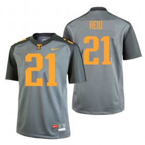 Male Tennessee Volunteers #21 Shanon Reid Gray College Football Limited Gray Edition Jersey