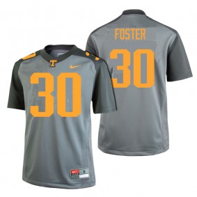 Male Tennessee Volunteers #30 Holden Foster Gray College Football Limited Gray Edition Jersey