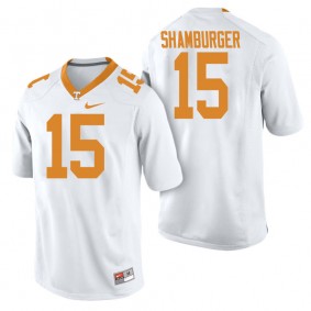 Male Tennessee Volunteers #15 Shawn Shamburger White College Football Freshman Limited Jersey