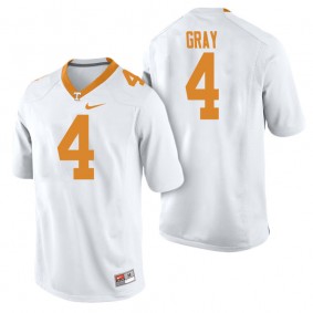 Male Tennessee Volunteers #4 Maleik Gray White College Football Freshman Limited Jersey