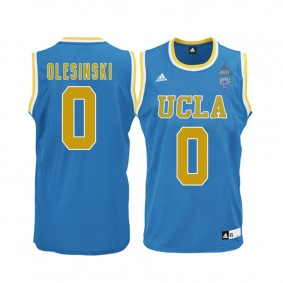 Male Alex Olesinski #0 UCLA Bruins Blue NCAA Basketball Player Name And Number Jersey