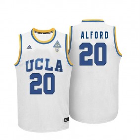 Male Bryce Alford #20 UCLA Bruins White NCAA Basketball Player Name And Number Jersey