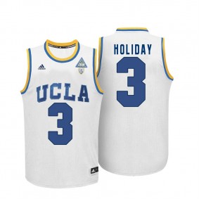 Male Aaron Holiday #3 UCLA Bruins White NCAA Basketball Player Name And Number Jersey