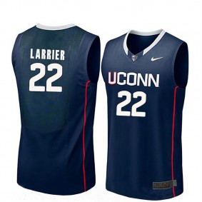 Male Terry Larrier #22 UConn Huskies Navy NCAA Basketball Player Name And Number Jersey